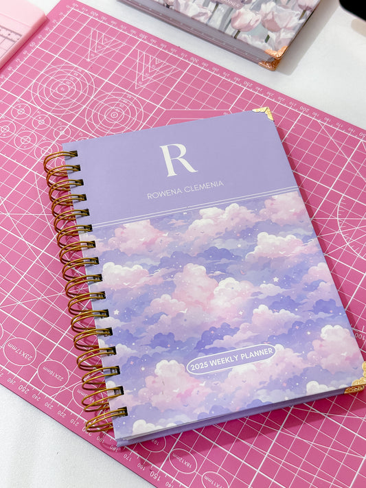 2025 Pastel Skies Personalized Weekly Planner