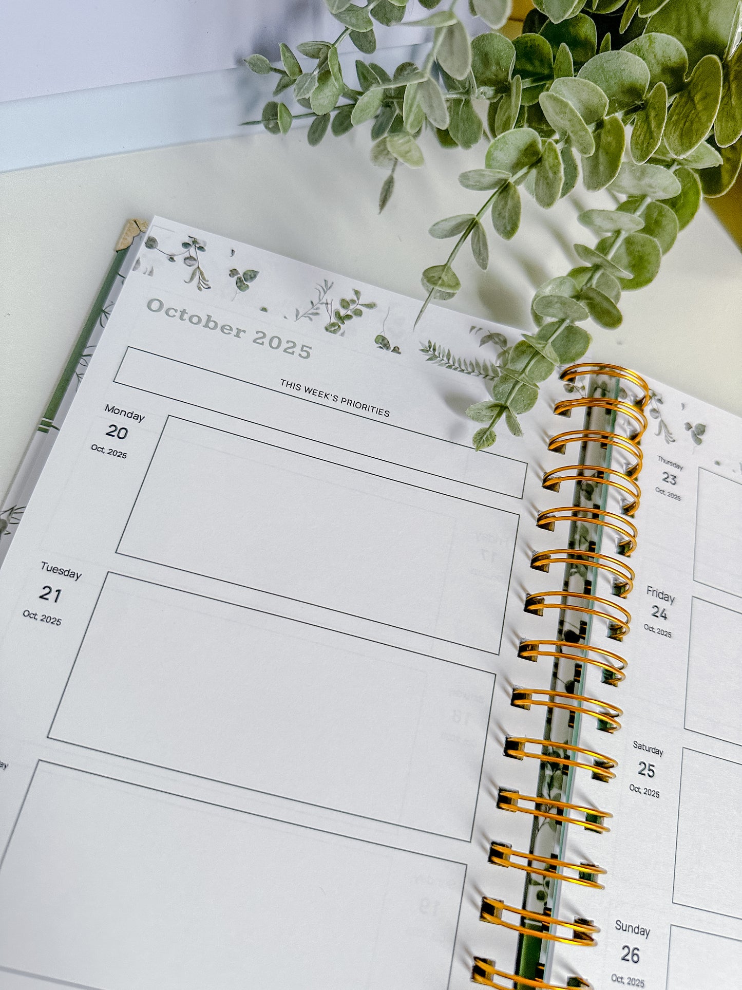 2025 The Greenery Personalized Weekly Planner