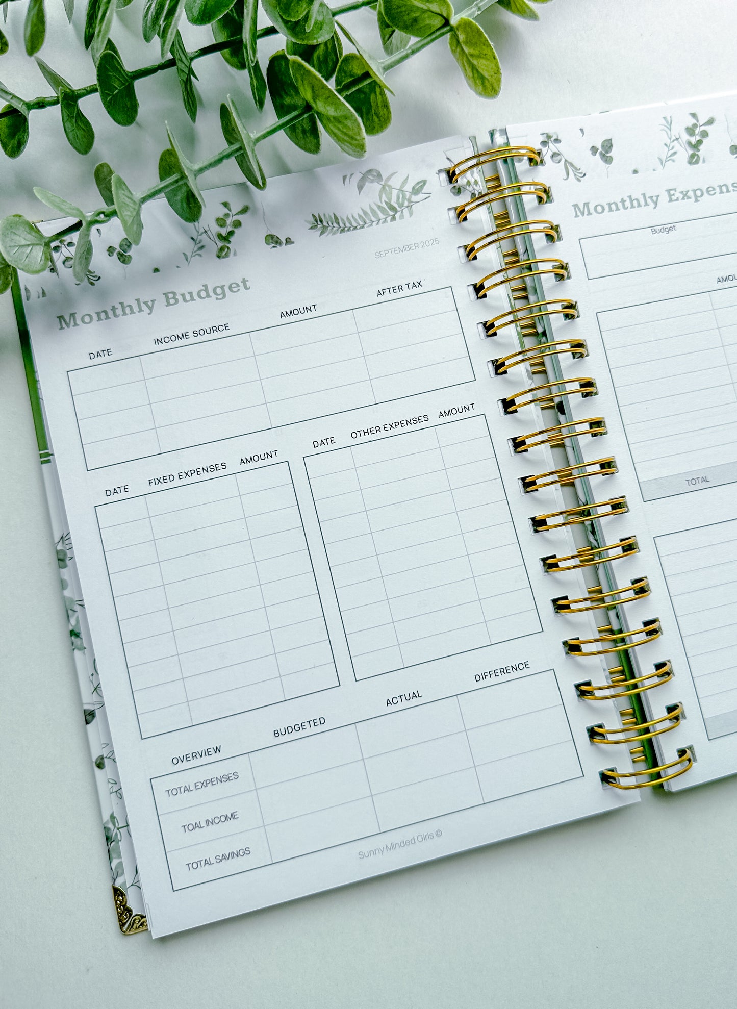 2025 The Greenery Personalized Weekly Planner