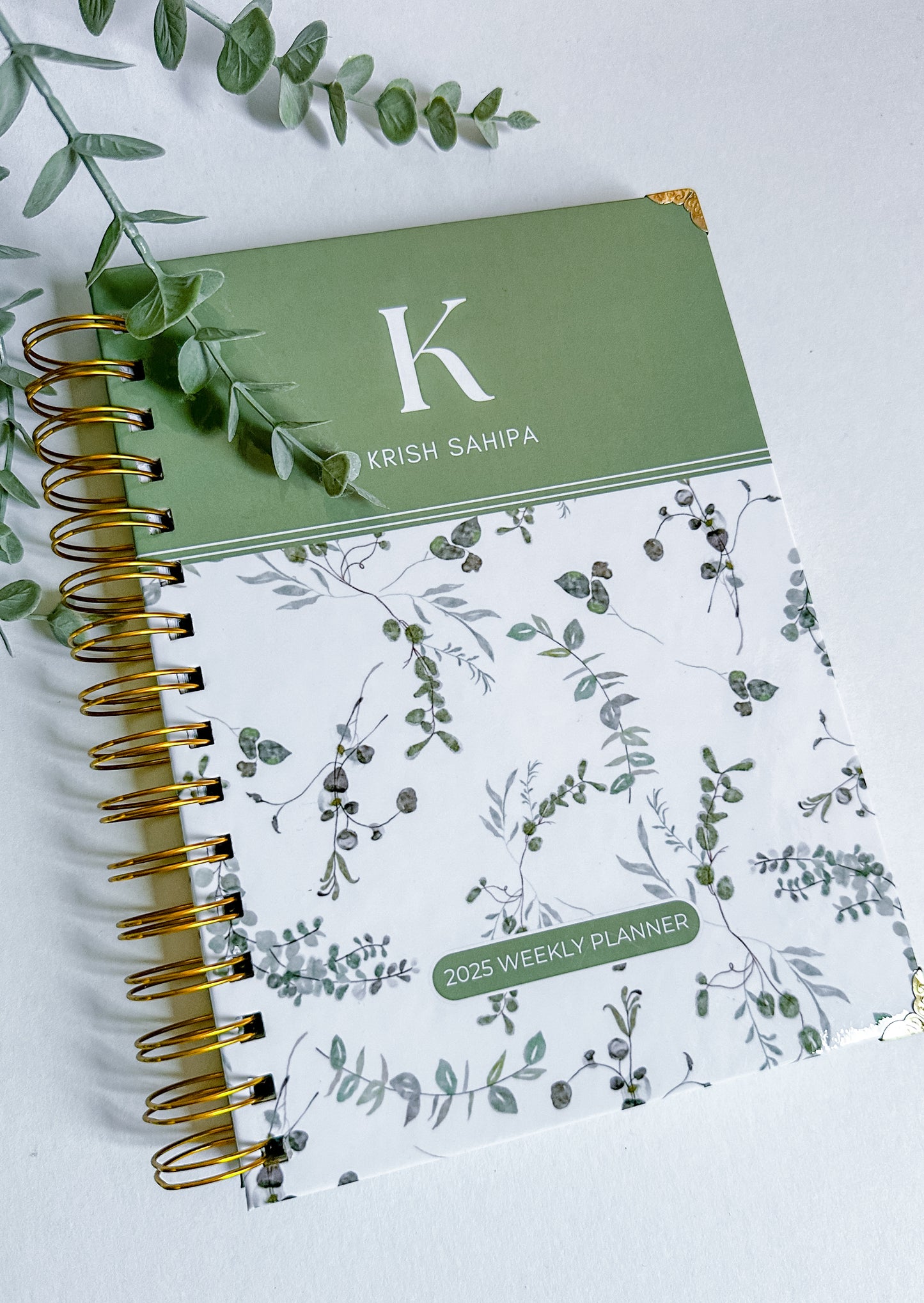 2025 The Greenery Personalized Weekly Planner