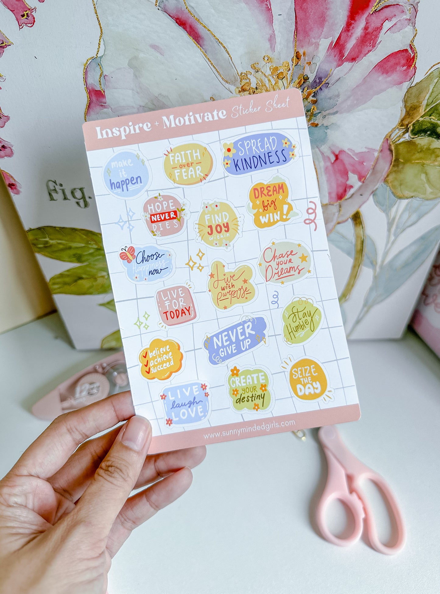 Inspire+Motivate Affirmation Sticker Sheets